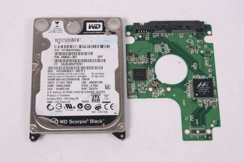 Wd wd2500bekt-60f3t1 250gb sata 2,5 hard drive / pcb (circuit board) only for da for sale