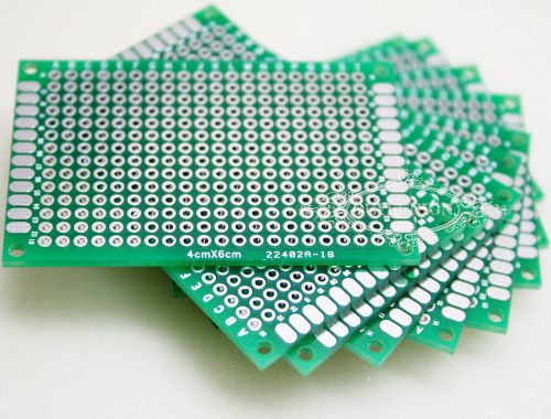 10pcs double-side protoboard circuit 4x6cm fibre glass diy prototype pcb  board for sale