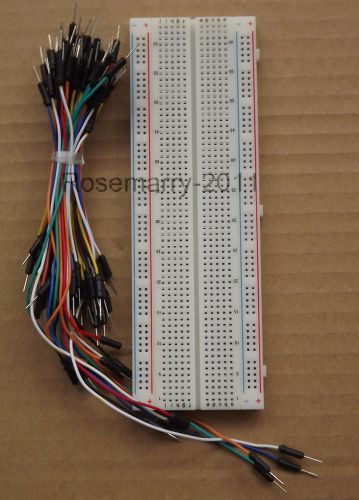 Mb102 breadboard 830 points/65pcs arduino male/male solderless breadboard jumper for sale