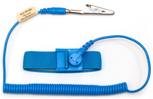 ESD Safe Anti Static Wrist Strap 6ft Ground Cord - Blue