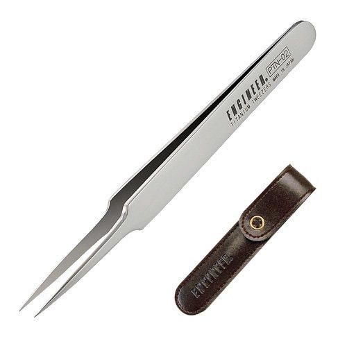 ENGINEER INC. Titanium Tweezers PTN-02 Needle Nose Type Brand New from Japan