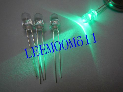 10000PCS, 5mm Cyan 7000MCD 505nm water clear led lamp LED&#039;S (FREE / DHL)