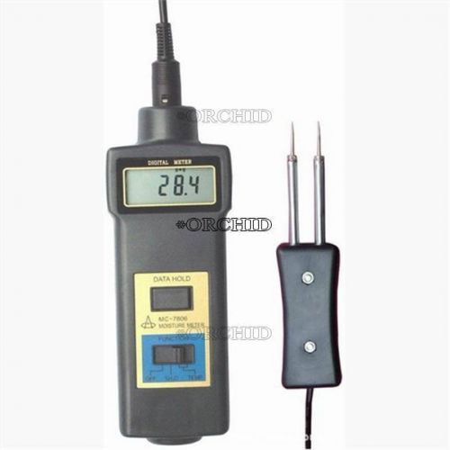 New mc7806 wood moisture meter tester gauge thermometer paper 50% for sale