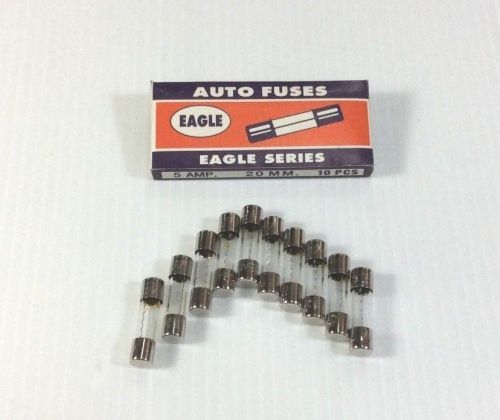 10 Pcs. Fuse Glass Fast Acting 5A 250V 5x20mm