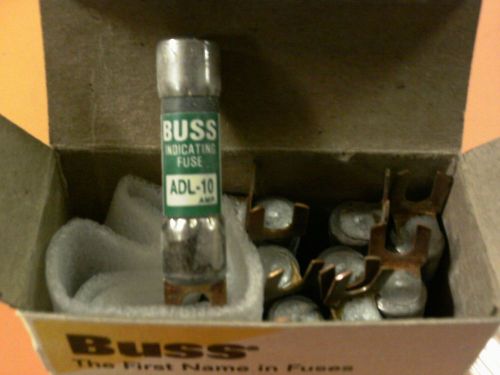 LOT OF 10 COOPER BUSSMANN ADL-10 FUSES