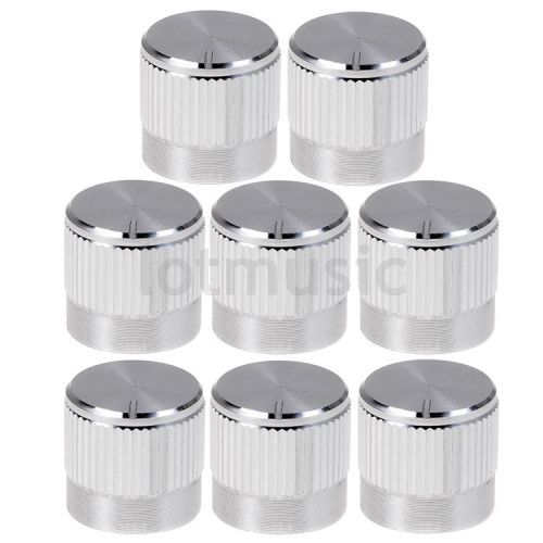 8 pcs aluminium alloy ?15x14mm 18t insert type knobs silver for sale