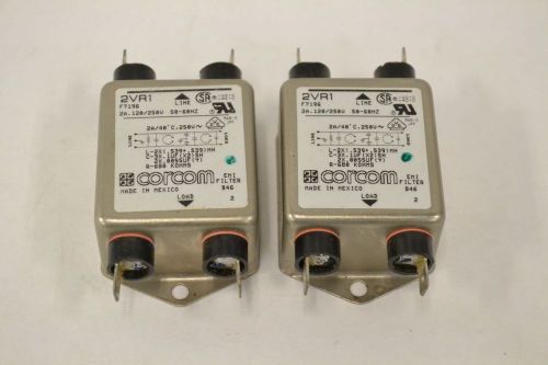 LOT 2 CORCOM 2VR1 EMI LINE FILTER 2A AMP 120V-AC B318690