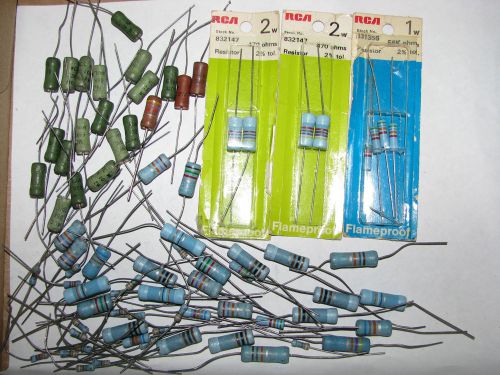 NOS MIXED RCA CORNING RESISTORS FOR TUBE TRANSISTOR AMPLIFIERS PARTS REPAIRS