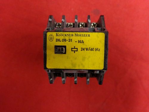 Dil 09-31-na 110/120v-ac 1hp 10a amp ac contactor klockner moeller for sale