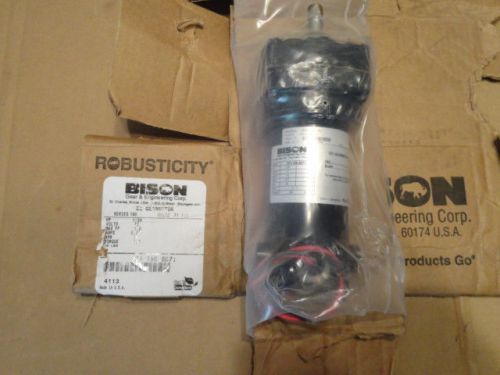 Bison 1/20 HP 001-190-6071 12 Volts AMPS 5.07 RPM 30 Ratio 71.7:1 Torgue 100 ipd