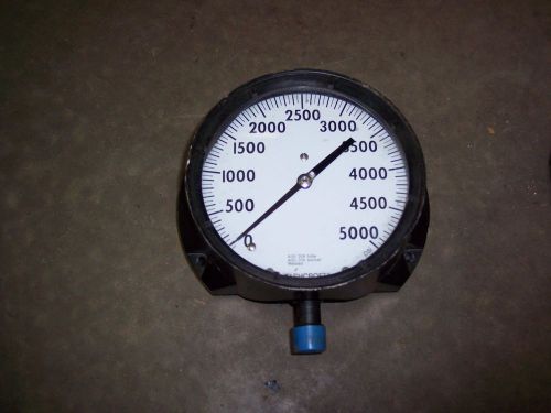 Ashcroft duragauge 6 inch 0-5000 psi gauge nos 316 tube and socket for sale