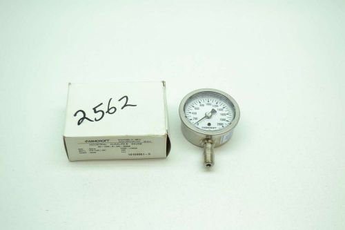 New ashcroft 63-1008-s-02l-2000 0-2000psi 63mm face 1/4in npt psi gauge d403182 for sale