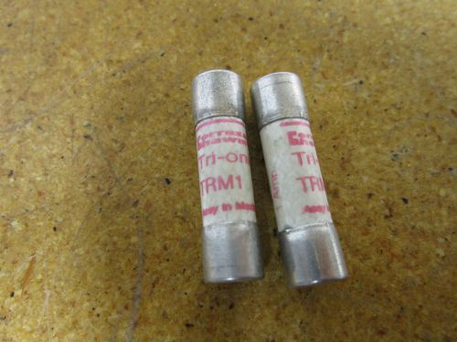 Ferraz Shawmut Tri-Onic TRM 1  FUSE 1AMP 250V DUAL ELEMENT MIDGET (Lot of 2)