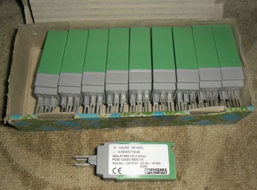 Phoenix Contact POSI 125DC/48DC/15 2912141 Relay 1 Box of 10