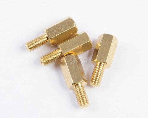 25pcs M3 Male 6mm x M3 Female 8mm M3 8+6 Brass Standoff Spacer