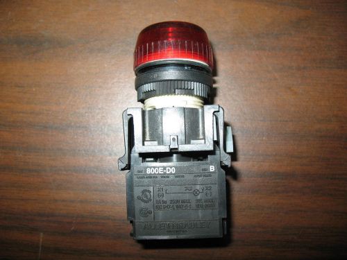 Allen Bradley 800E-D0 Red Pilot Light