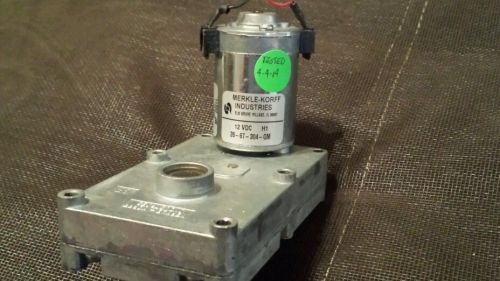 MERKLE KORFF 12VDC GEAR HEAD MOTOR OR HAND CRANK 12VDC GENERATOR, 26-67-304-GM