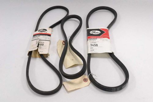 LOT 3 NEW GATES ASSORTED TRUFLEX 3450 5L450 3340 5L340 2480 4L480 V-BELT B334429