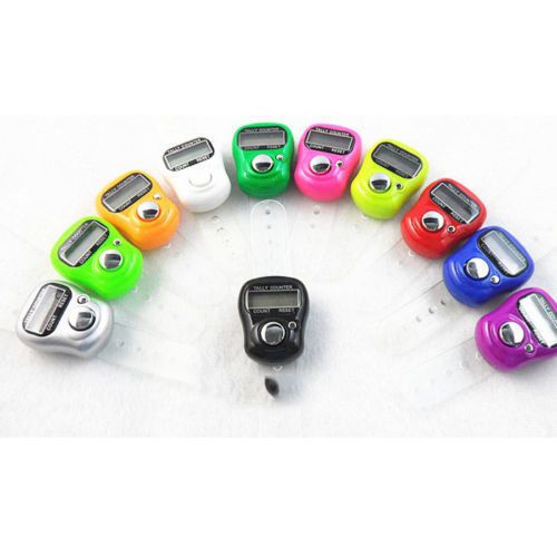 10pcs Mini LCD Electronic Digital Golf Finger Hand Ring Tally Counter 5 Digit