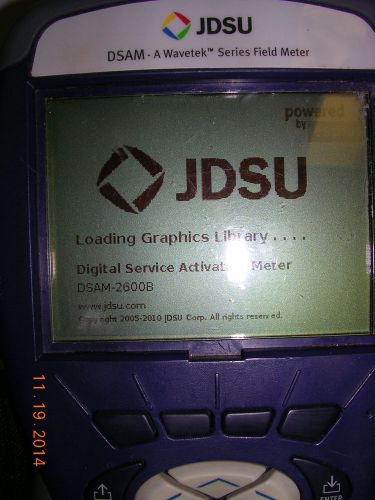 JDSU DSAM 2600B Meter, Used.  Powered on by seller, DOCSIS 2.0