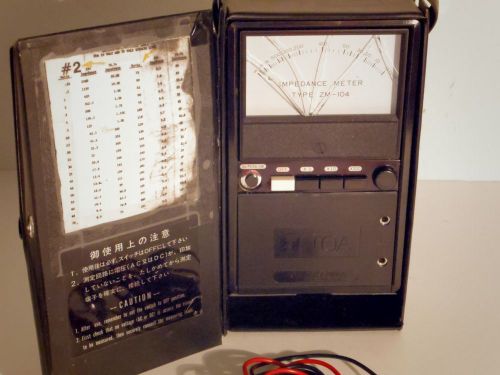 IMPEDANCE METER-TOA CORP. - TYPE -ZM-104