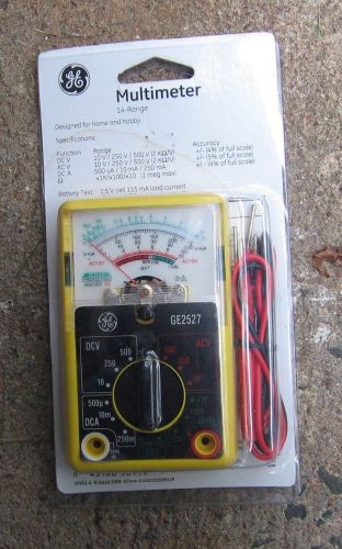 GE 2527 Multimeter 14-Range General Electric