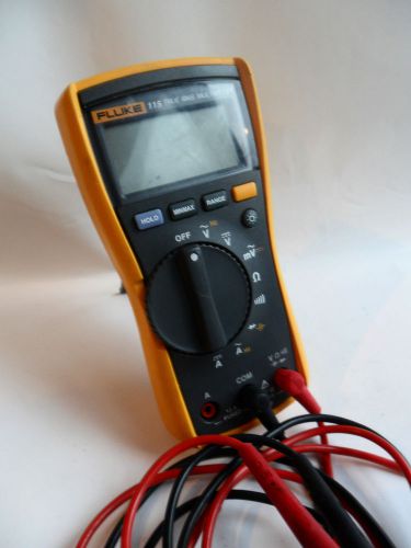 Clean fluke 115 true rms meter digital multimeter w/ leads retail $179.95 for sale