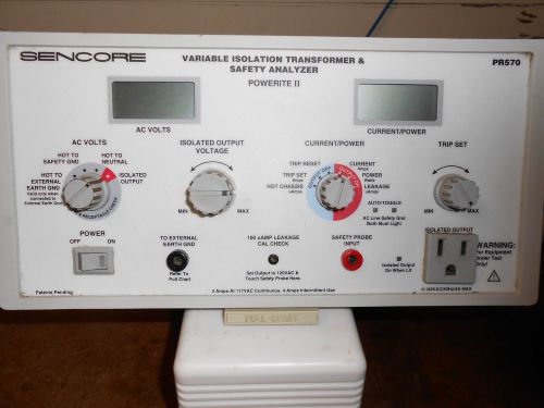 SENCORE PR570 PoweriteII Variable Isolation Transformer &amp; Safety Analyzer