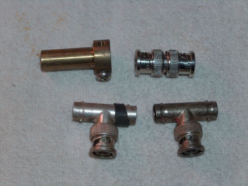 VINTAGE TOOLS -  FOUR BRASS , CHROME , T BAR -   CONNECTORS ?