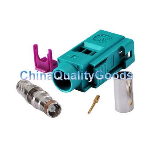 Fakra crimp female connector Waterblue /5021 Neutral coding