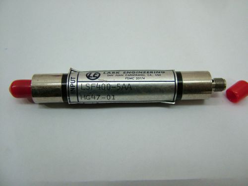 BANDPASS FILTER LARK LSF400-5AA      LP 420MHz     FL 0.7db    SMA