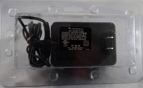 SR Components Class 2 Transformer AC Adapter Power Supply 120V 60Hz JD-48091000U