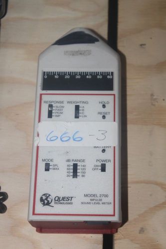 QUEST MODEL 2700 SOUND LEVEL METER