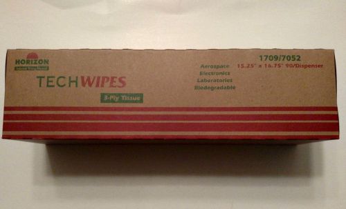 Horizon Tech Wipes 1709/7052 3ply tissue 15.25&#034; x 16.75&#034;     90/Dispenser