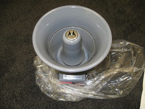 New Old Stock Motorola TDN6254A Siren Speaker Round with Gray Finish