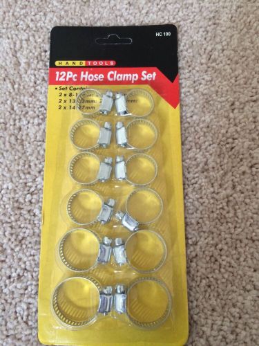 12 pc hose clamp set - nip - new for sale