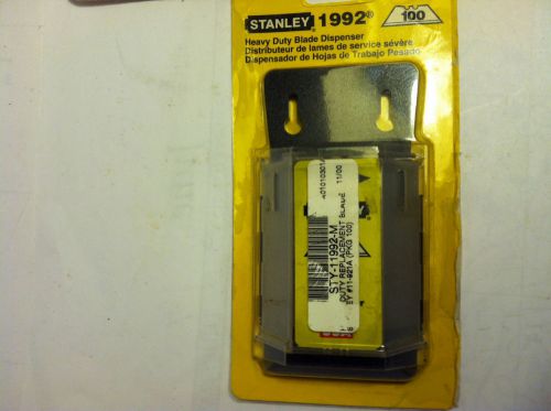 STANLEY, #1992, HEAVY DUTY (.025&#034;) UTILITY BLADE DISPENSER (100 BLADES)