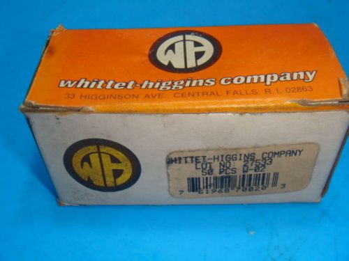 NEW, LOT OF 50, WHITE HIGGINS, LOCK WASHERS, W-02, NEW I