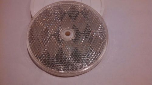 100 sate-lite #35 round clear reflectors / delineators 3&#034; for sale