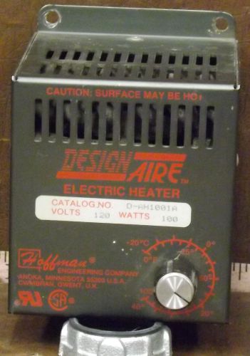 1 USED HOFFMAN D-AH1001A ENCLOSURE HEATER 120V 100W *MAKE OFFER*