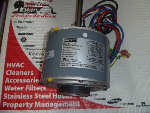 FASCO DIRECT DRIVE FURNACE  BLOWER MOTOR D725  1/4 HP 1075 RPM 3 SP 230 VOLT