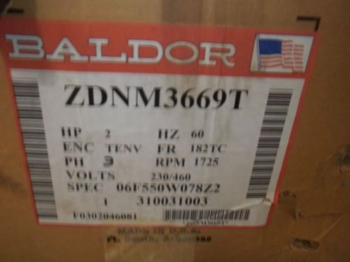 BALDOR ZDNM3669T *NEW* HP 2