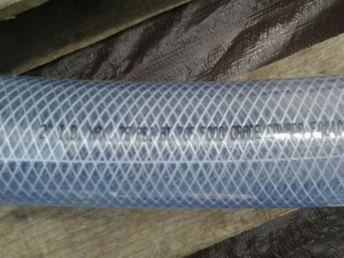 10 feet long clear food grade tubing braided 75 psi 2 inch inside diameter