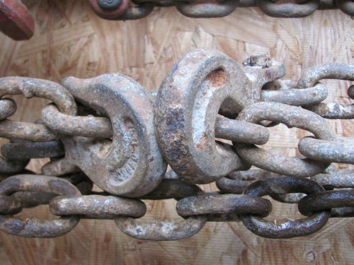 18 foot chain 3/8 tow haul steampunk project rusty for sale