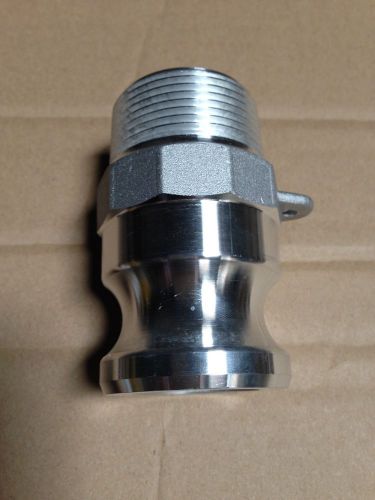 Part F 300 Size 3&#034; Male Camlock x Male NPT Thread Aluminum Camlock Adapter NEW