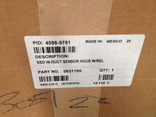 Simplex 4098-9751 ssd in duct fire alarm sensor housing with relay 0631105 for sale