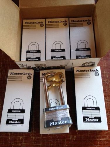 Master Lock 1KALJ (Lot of 6) KEYED ALIKE Same Matching/ Identical Long Shackle