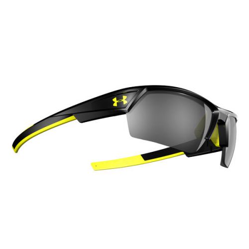 Under Armour 8600051-000001 Igniter 2.0 Shiny Black Frame Yellow Rubber Gray Len