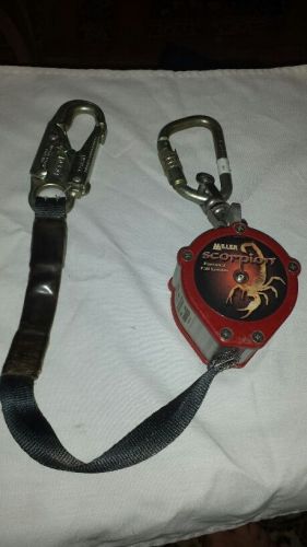 Miller PFL - 4/9 ft Scorpion, 9 ft Personal Fall Limiter w/ Carabiner &amp; Swivel