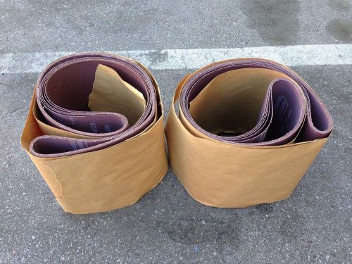 Norton R228 10&#034; x 72 1/2&#034; 60X - 60 Grit Metalite Sandpaper Belts - Boxes of 10